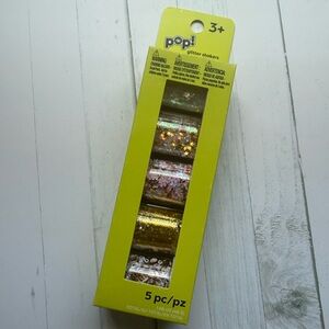 NEW Pop! Glitter Shakers 5-Pack – Holographic Hearts & Flowers Edition